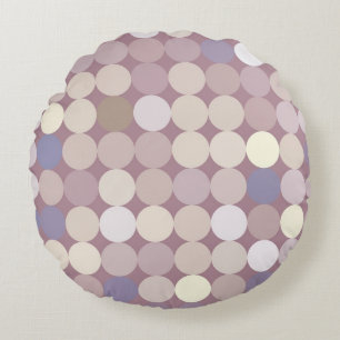 Coussins Ronds Motif d'abrégé sur cercles de tissu