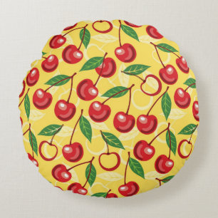 Coussins Ronds Motif de cerise