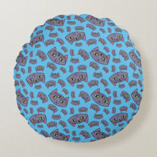 Coussins Ronds Motif de chat Alien