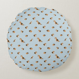 Coussins Ronds Motif de chiens