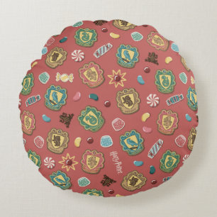 Coussins Ronds Motif de cookie de vacances des Maisons HOGWARTS™