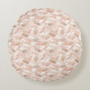 Coussins Ronds Motif de coup de pinceau abstrait