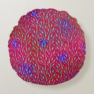Coussins Ronds Motif de fête de feux d'artifice scintillants