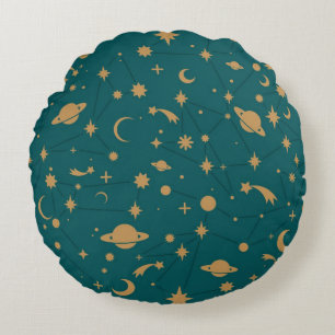 Coussins Ronds Motif de l'espace
