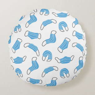 Coussins Ronds motif de masque Médicale