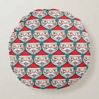 Coussins Ronds Motif de Noël du Père Noël