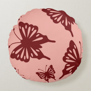 Coussins Ronds motif de papillon