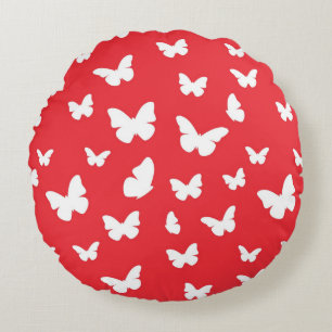 Coussins Ronds Motif de papillon 2