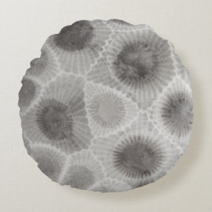 Coussins Ronds Motif de pierre de Petoskey HautNord