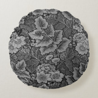 Coussins Ronds motif de tissu vintage