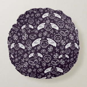 Coussins Ronds Motif de "vaudou"