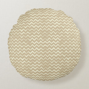 Coussins Ronds Motif de zigzag