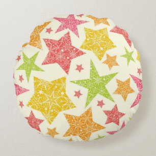 Coussins Ronds Motif d'étoiles