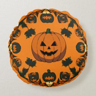 Coussins Ronds motif d'halloween mignon