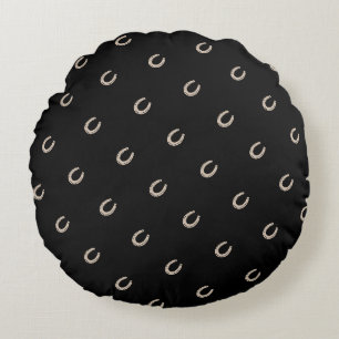 Coussins Ronds Motif équestre Lucky Horse