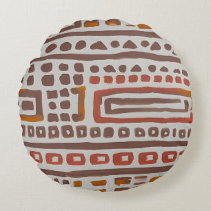 Coussins Ronds Motif ethnique de la confection africaine