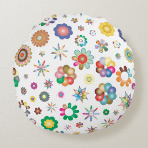 Coussins Ronds Motif floral