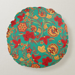 Coussins Ronds Motif floral 2