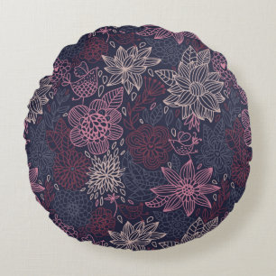 Coussins Ronds Motif floral 4 2