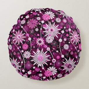 Coussins Ronds Motif floral de Valentine