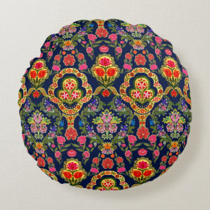 Coussins Ronds Motif floral mughien ethnique incomparable