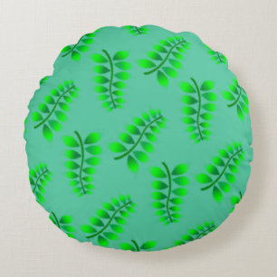 Coussins Ronds Motif Foliage éponyme