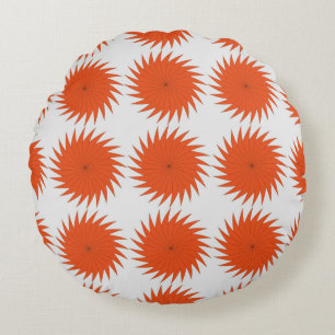 Coussins Ronds Motif géométrique Abstrait avec bandes, lignes. A 