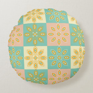 Coussins Ronds Motif géométrique floral sans couture