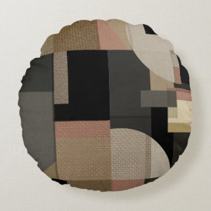 Coussins Ronds Motif géométrique Patchwork