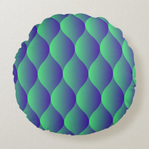 Coussins Ronds Motif géométrique tendance avec formes abstraites