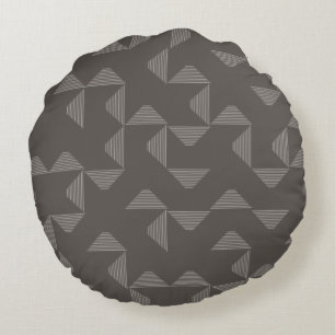 Coussins Ronds Motif graphique géométrique simple, moderne et ten