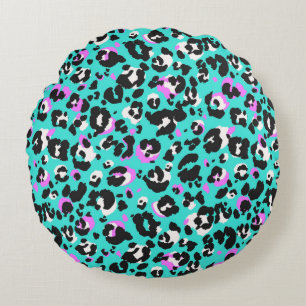 Coussins Ronds Motif léopard