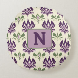 Coussins Ronds Motif Lily Motif Ornemental