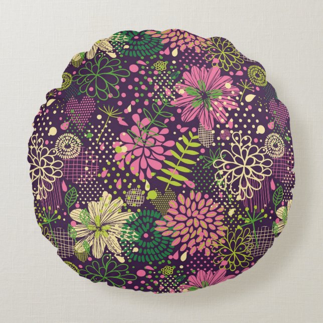 Coussins Ronds Motif lumineux (Devant)