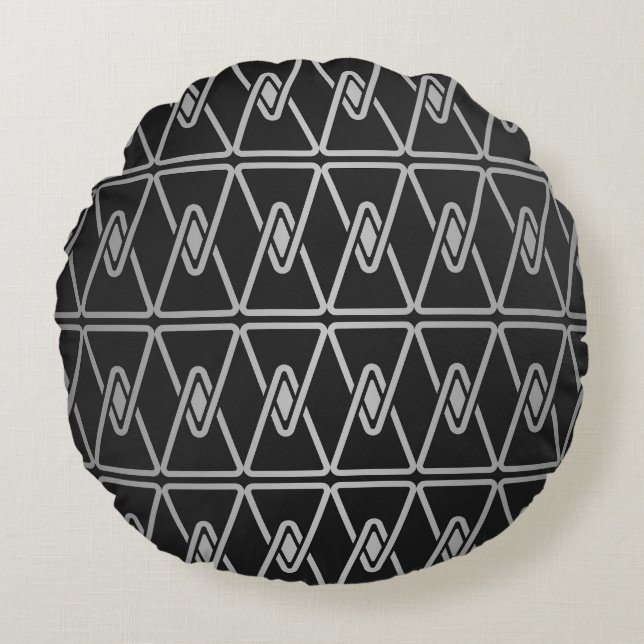 Coussins Ronds motif minimaliste (Devant)