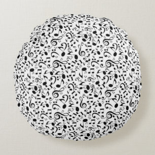 Coussins Ronds Motif musical