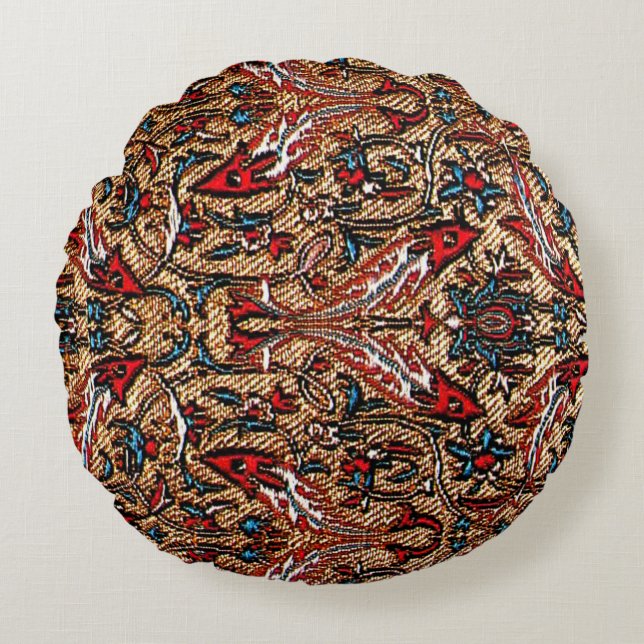 Coussins Ronds Motif persan antique (Devant)
