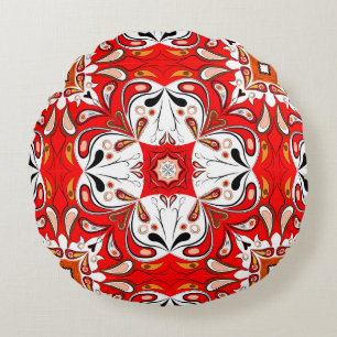 Coussins Ronds Motif portugais de carreau de céramique