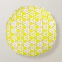 Motif rétro jaune citron