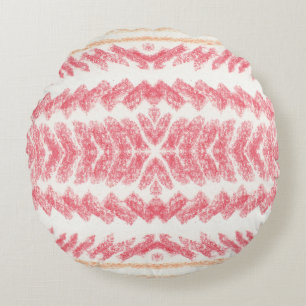 Coussins Ronds Motif sans couture géométrique ethnique orientale.