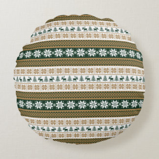 Coussins Ronds Motif scandinave