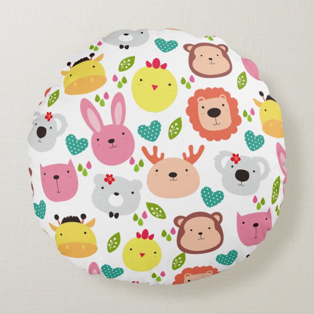 Coussins Ronds Motif transparent (Devant)