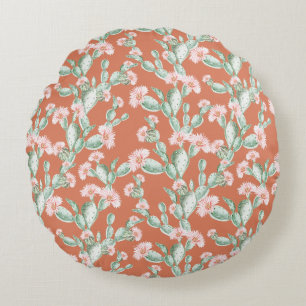 Coussins Ronds Motif Wild Cactus