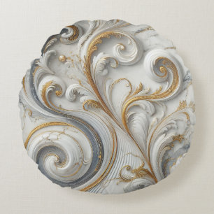 Coussins Ronds Motifs de marbre