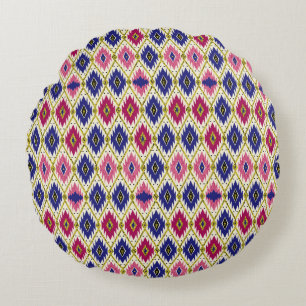 Coussins Ronds Motifs géométriques : Illustration textile traditi