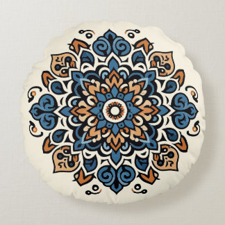 Coussins Ronds Motifs majestueux orientaux arabes