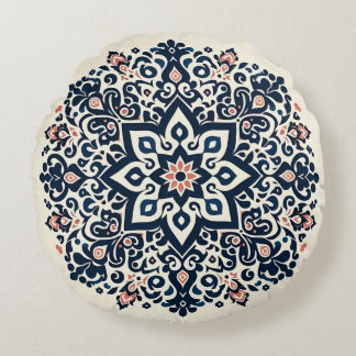 Coussins Ronds Motifs majestueux orientaux arabes
