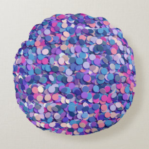Coussins Ronds Multicolor Confetti