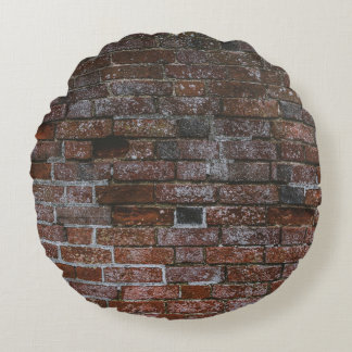 Coussins Ronds Mur Brown en brique