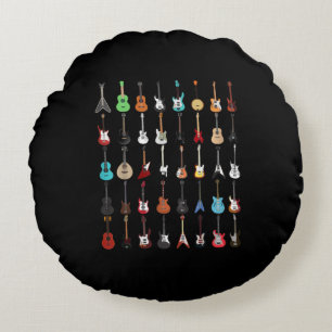 Coussins Ronds Musique guitar